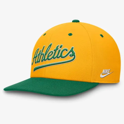 Oakland Athletics Cooperstown Pro мужские Nike Dri-FIT MLB Adjustable Hat Yellow