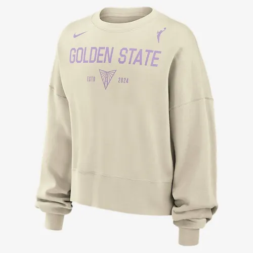 Golden State Valkyries Phoenix Fleece женская Nike WNBA Crew-Neck свитшот цвет белый