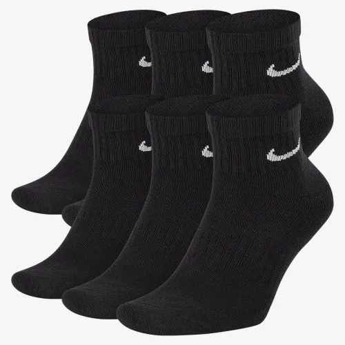 Nike Everyday Cushioned тренувальні Ankle шкарпетки (6 пар) колір чорний