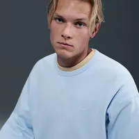 Nike Solo Swoosh чоловічі Fleece Crew блакитний