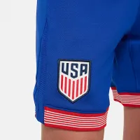 USMNT 2024 Stadium Home Big детские Nike Dri-FIT Soccer Replica шорты синий