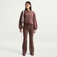 Nike Sportswear Chill Terry женская оверсайз French Terry Crew-Neck свитшот цвет фиолетовый