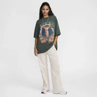 Nike Sportswear Essential жіноча оверсайз футболка колір зелений