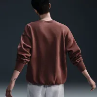 Nike Sportswear Phoenix Fleece женская оверсайз Crew-Neck свитшот цвет коричневый