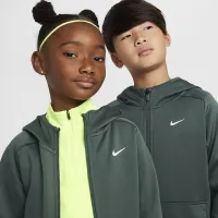 Nike Big дитячі Therma-FIT Winterized тренувальні Толстовка з капюшоном колір зелений