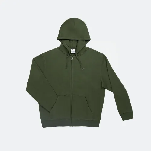 Кофта/футболка Champion Full Zip Толстовка с капюшоном 220276-GS508 - зеленая