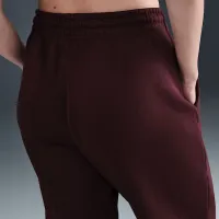 Nike Sportswear Phoenix Fleece женская С высокой Талией оверсайз Sweatpants цвет красный