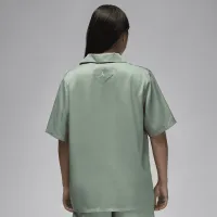 Nike Jordan женская Woven Solid Top цвет зеленый