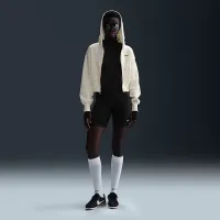 Nike Sportswear Phoenix Fleece женская Loose Cropped Full-Zip Толстовка с капюшоном цвет белый