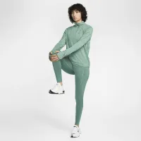 Nike Swift Element жіноча UV Protection 1/4-Zip Running Top колір зелений