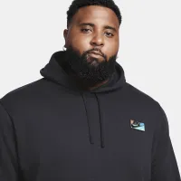 Nike Club Fleece чоловічі Patch Pullover Толстовка з капюшоном колір чорний
