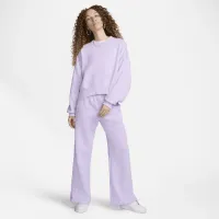 Nike Sportswear Phoenix Fleece женская С высокой Талией Wide-Leg Sweatpants цвет фиолетовый