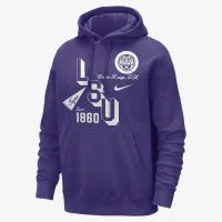 LSU Club мужские Nike College Толстовка с капюшоном цвет фиолетовый