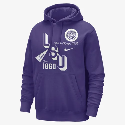 LSU Club чоловічі Nike College Толстовка з капюшоном колір фіолетовий