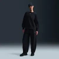 Nike Sportswear Phoenix Fleece жіноча оверсайз Crew-Neck світшот колір чорний
