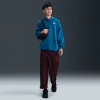 Nike Sportswear Club Fleece Big дитячі оверсайз Pullover Толстовка з капюшоном блакитний