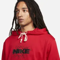 Nike Dri-FIT Standard Issue чоловічі Pullover баскетбольні Толстовка з капюшоном колір червоний