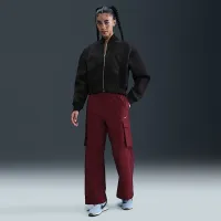 Nike Sportswear Modern Fleece женская Oversize Destroyer Куртка цвет черный