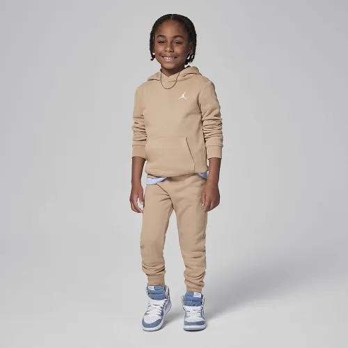 Nike Jordan MJ Brooklyn Fleece Little детские 2-Piece Pullover Толстовка с капюшоном набор цвет коричневый