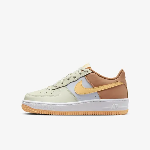 Nike Air Force 1 Big детские Кроссовки цвет зеленый