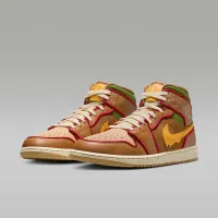 Nike Air Jordan 1 Mid SE чоловічі Кросівки колір коричневий