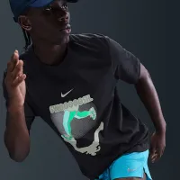 Nike чоловічі Running футболка колір чорний