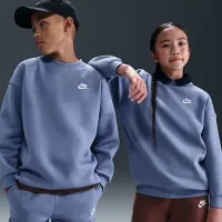 Nike Sportswear Club Fleece Big детские оверсайз свитшот синий