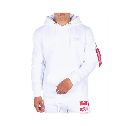 Кофта/футболка Alpha Industries Back Print Hoody 17831809 - Белая