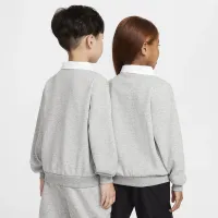 Nike Sportswear Club Little детские French Terry Long Sleeve Polo цвет серый
