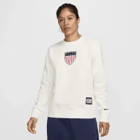 Team USA Phoenix Fleece женская Nike Crew-Neck свитшот цвет белый