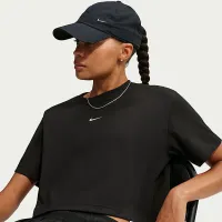 Nike Sportswear женская Loose Short-Sleeve Cropped футболка цвет черный