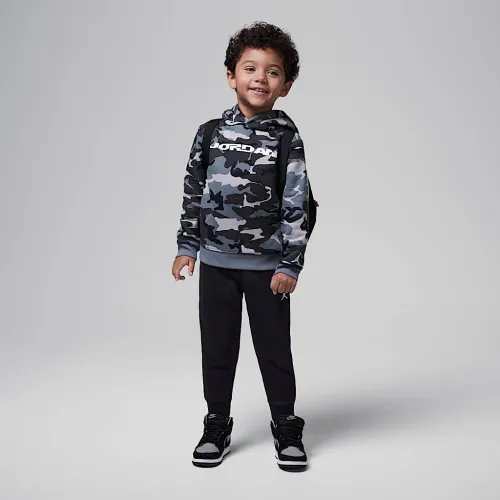 Nike Jordan MVP Toddler 2-Piece Camo Fleece Pullover Толстовка с капюшоном набор цвет черный