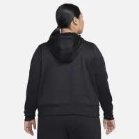 Nike Therma-FIT One жіноча Pullover Толстовка з капюшоном (великі розміри) колір чорний