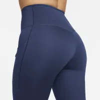 Nike Go женская Firm-Support С высокой Талией Full-Length лосины с карманамисиний