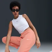 Nike Sportswear Phoenix Fleece женская Mid-Rise Sweatpants Orange