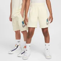 Nike Sportswear Club Fleece Big дитячі French Terry шорти колір білий