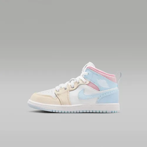 Nike Jordan 1 Mid SE Little детские Кроссовки синий