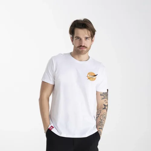 Футболка Alpha Industries NASA Davinci T 13650809 - Біла