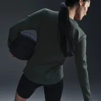 Nike Therma-FIT One женская Long-Sleeve Top цвет зеленый
