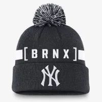 New York Yankees Hometown Peak чоловічі Nike MLB Cuffed Pom Beanie блакитний