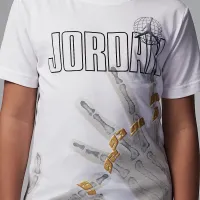 Nike Jordan Big дитячі Roadtrip X-Ray футболка колір білий