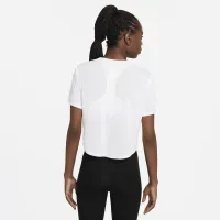 Nike Dri-FIT One женская Standard Fit Short-Sleeve Cropped Top цвет белый