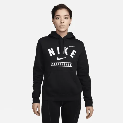 Nike женская волейбольные Pullover Толстовка с капюшоном цвет черный