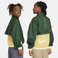 Nike Big детские (для мальчиков) Repel Long-Sleeve 1/2-Zip Куртка цвет зеленый