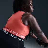 Nike Pro жіноча Dri-FIT Cropped Tank Top (великі розміри) Orange