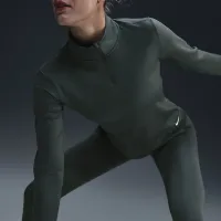 Nike Therma-FIT One женская Long-Sleeve 1/2-Zip Top цвет зеленый