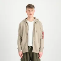 Кофта/футболка Alpha Industries Back Print Zip Толстовка з капюшоном 128342679 - бежева