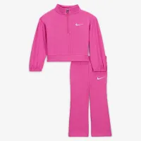 Nike Game, Swoosh, Match! Baby Quarter-Zip Ribbed Top and лосины набор Pink