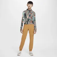 Nike Dri-FIT One Big детские (Girls') Woven тренировочные Pants цвет коричневый