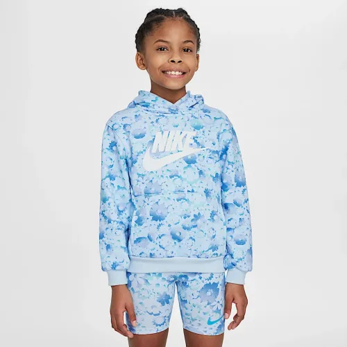 Nike Flow-Ral Little детские Printed Pullover Толстовка с капюшоном синий